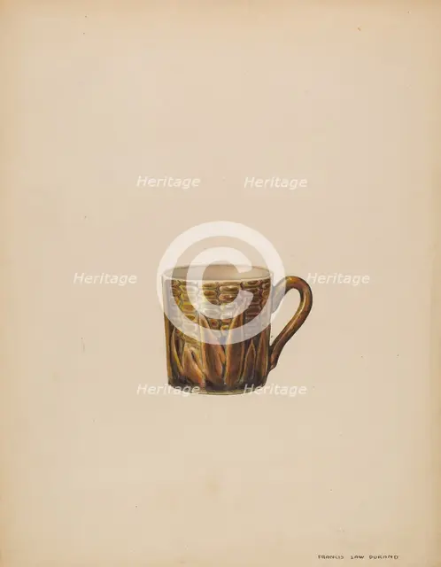 Cup, probably 1937/1938. Creator: Francis Law Durand.