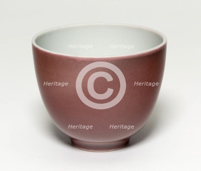Cup, Qing dynasty (1644-1911), Yongzheng reign mark and period (1723-1735). Creator: Unknown.
