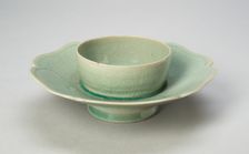 Cup Stand with Lobed Rim, Korea, Goryeo dynasty (918-1392), 12th century. Creator: Unknown