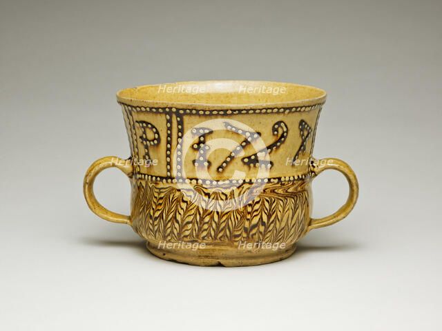 Cup, Staffordshire, 1724. Creator: Staffordshire Potteries.