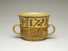 Cup, Staffordshire, 1724. Creator: Staffordshire Potteries