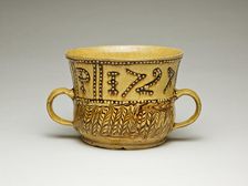 Cup, Staffordshire, 1724. Creator: Staffordshire Potteries