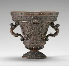 Cup with Allegorical Scenes and Shields of Este Arms, 1560s. Creator: Unknown