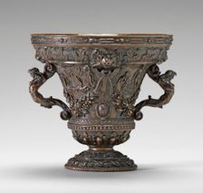 Cup with Allegorical Scenes and Shields of Este Arms, 1560s. Creator: Unknown