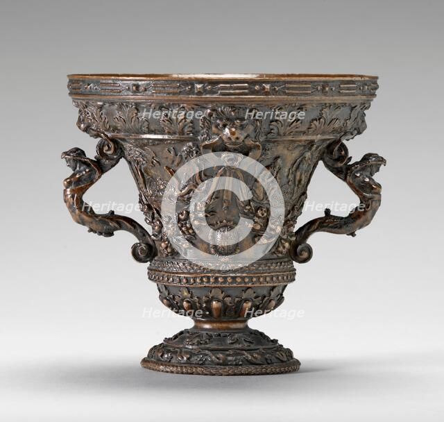 Cup with Allegorical Scenes and Shields of Este Arms, 1560s. Creator: Unknown.