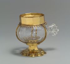Cup with Gilded-Silver Mounts, French or Italian, 1375-1400. Creator: Unknown