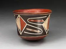 Cup with Diamond-Shape Geomeric Motifs, 180 B.C./A.D. 500. Creator: Unknown