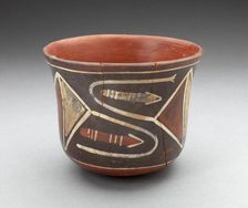 Cup with Diamond-Shape Geomeric Motifs, 180 B.C./A.D. 500. Creator: Unknown