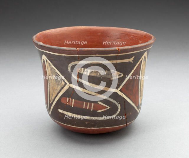 Cup with Diamond-Shape Geomeric Motifs, 180 B.C./A.D. 500. Creator: Unknown.