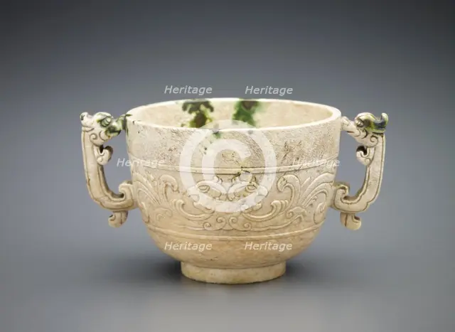Cup with dragon handles, Ming dynasty, 1368-1644. Creator: Unknown.