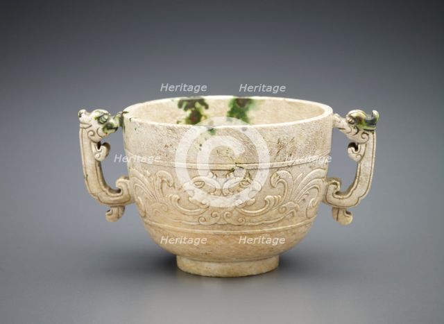 Cup with dragon handles, Ming dynasty, 1368-1644. Creator: Unknown.