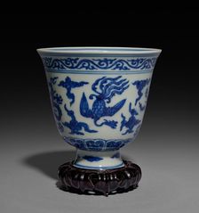 Cup with Dragons and Phoenixes, 1522-1566. Creator: Unknown