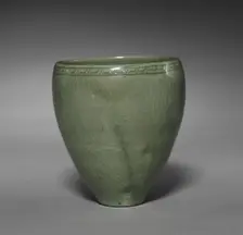 Cup with Incised Thunder Design, 1100s-1200s. Creator: Unknown