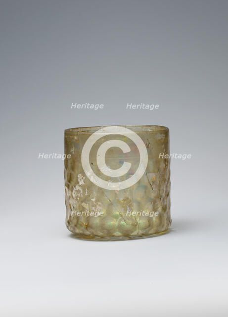 Cup with Molded Honeycomb Pattern, Iraq, 7th-10th century or later. Creator: Unknown.