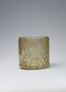 Cup with Molded Honeycomb Pattern, Iraq, 7th-10th century or later. Creator: Unknown
