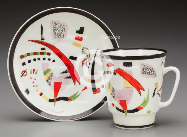 Cup with saucer, 1923.