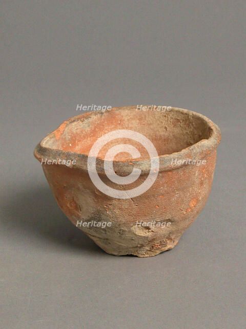 Cup with Spout, Coptic, 4th-7th century. Creator: Unknown.