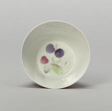 Cup with Stylized Fruit: Plums, Cherries, Melon, and Seeds, Qing dynasty, Kangxi reign (1662-1722). Creator: Unknown