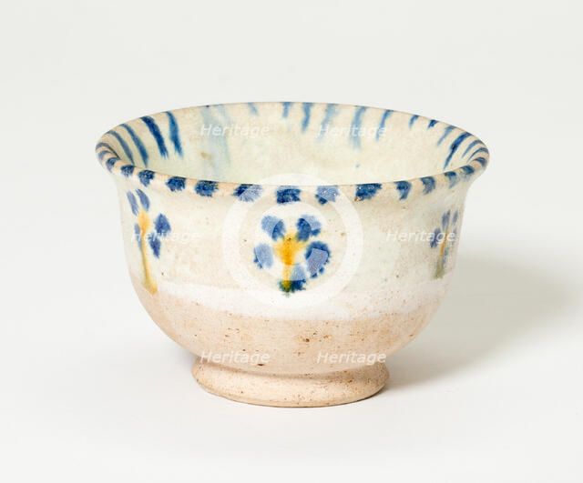 Cup with Streaks and Stylized Florets, Tang dynasty (618-906). Creator: Unknown.