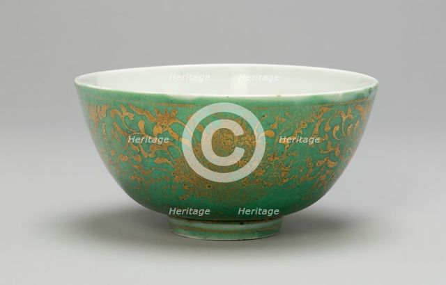 Cup with Peonies, Ming dynasty (1368-1644), Jiajing period (1522-1566). Creator: Unknown.