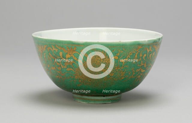 Cup with Peonies, Ming dynasty (1368-1644), Jiajing period (1522-1566). Creator: Unknown.