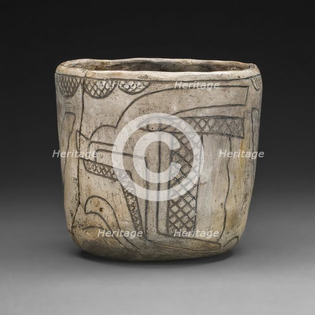 Cup with Profile Head of the Maize God, 800/400 B.C. Creator: Unknown.