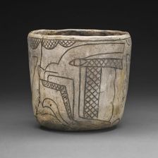 Cup with Profile Head of the Maize God, 800/400 B.C. Creator: Unknown