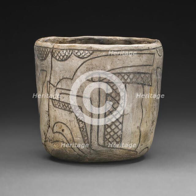 Cup with Profile Head of the Maize God, 800/400 B.C. Creator: Unknown.