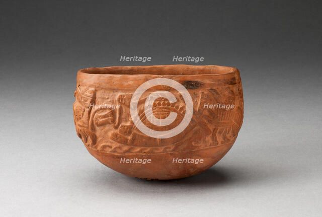 Cup with Raised Marine Scene, 100 B.C./A.D. 500. Creator: Unknown.