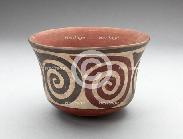 Cup with Repeated Spiral Motifs, 180 B.C./A.D. 500. Creator: Unknown.