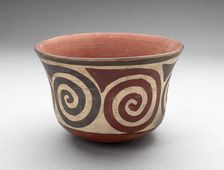 Cup with Repeated Spiral Motifs, 180 B.C./A.D. 500. Creator: Unknown