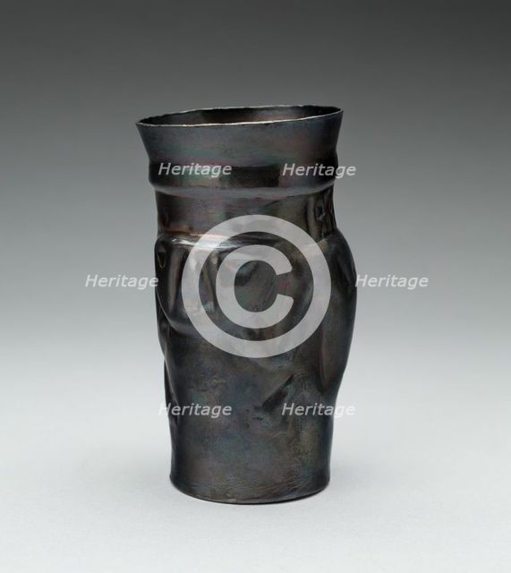 Cup with Repoussé Figure, A.D. 1100/1470. Creator: Unknown.