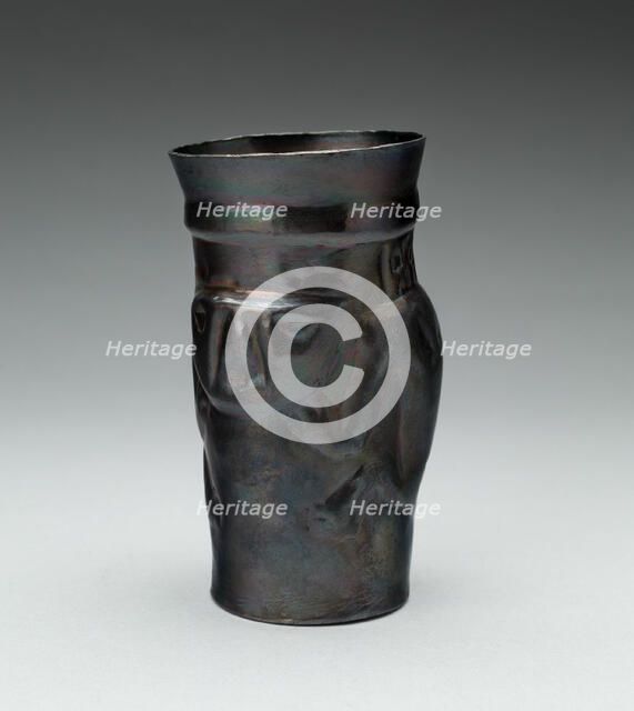 Cup with Repoussé Figure, A.D. 1100/1470. Creator: Unknown.