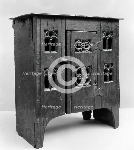Cupboard, British, late 15th century. Creator: Unknown.