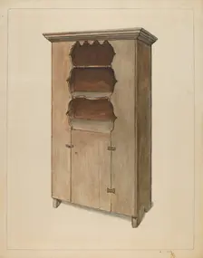 Cupboard, c. 1936. Creator: Bernard Gussow
