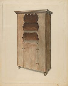 Cupboard, c. 1936. Creator: Bernard Gussow