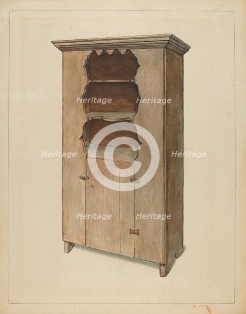 Cupboard, c. 1936. Creator: Bernard Gussow.