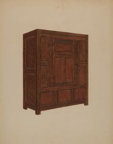 Cupboard, c. 1937. Creator: Meyer Goldbaum