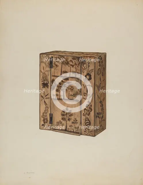 Cupboard, c. 1938. Creator: Charles Henning.