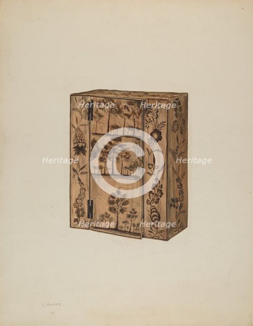 Cupboard, c. 1938. Creator: Charles Henning.