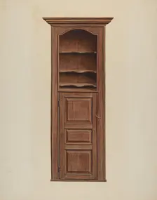 Cupboard, c. 1939. Creator: Leslie Macklem