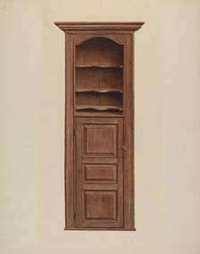Cupboard, c. 1939. Creator: Leslie Macklem