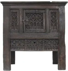 Cupboard, French, ca. 1460. Creator: Unknown