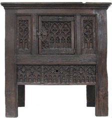 Cupboard, French, ca. 1460. Creator: Unknown