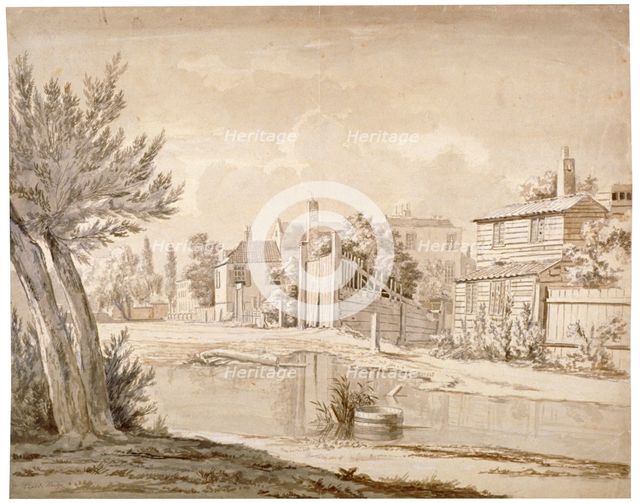 Cuper's Bridge, Lambeth, London, 1807. Artist: Henry de Cort