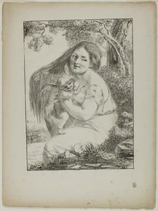 Cupid and a Young Woman, 1817. Creator: Vivant Denon