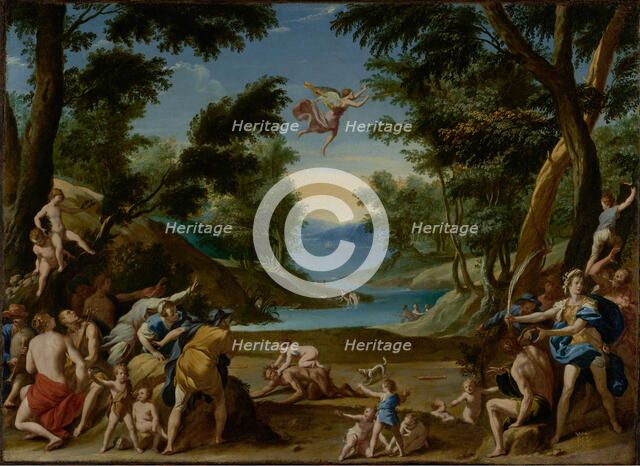 Cupid and Pan, about 1600. Creator: Federico Zuccaro.