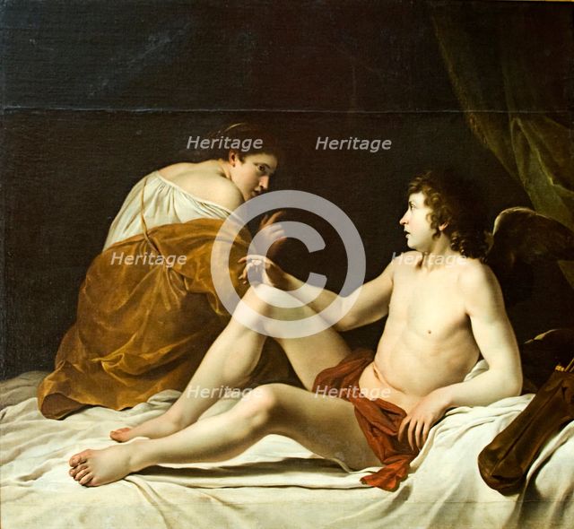 Cupid and Psyche, 1610. Creator: Orazio Gentileschi.