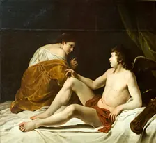 Cupid and Psyche, 1610. Creator: Orazio Gentileschi