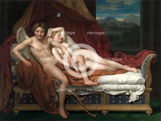 Cupid and Psyche, 1817. Creator: Jacques-Louis David (French, 1748-1825).